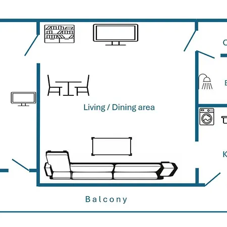 Apartment Rhodope Escape - Modern 1br With Balcony & Free Parking *