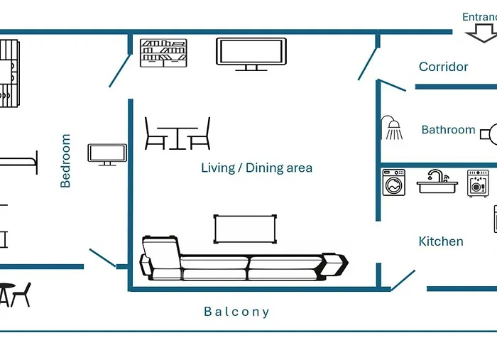Apartman Rhodope Escape - Modern 1br With Balcony & Free Parking *
